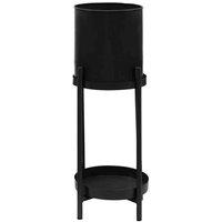 Interiors by PH Asher Two Tier Black Plant Stand, Black