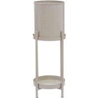 Interiors by PH Asher Two Tier Grey Plant Stand, Brown