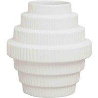 Interiors by PH Fabia White Small Vase, White