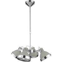 Interiors by PH 4 Light Grey Shades Pendant Light, Grey
