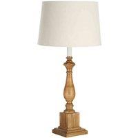 Interiors by PH Candle Table Lamp With Square Base, Brown