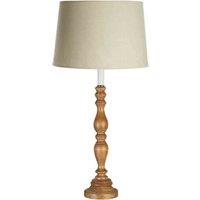 Interiors by PH Candle Table Lamp With Round Base, Brown