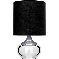 Interiors by PH Niko Black Fabric Shade Table Lamp, Black