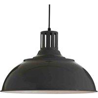 Interiors by PH Brook Grey Metal Pendant Light, Grey