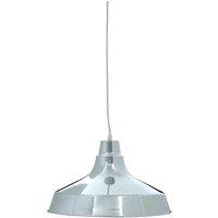 Interiors by PH Brinn Chrome Metal Pendant Light, Silver