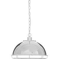 Interiors by PH New Foundry Chrome Pendant Light, Silver