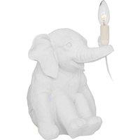 Interiors by PH Boho Elephant Table Lamp, White