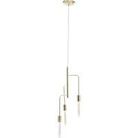 Interiors by PH Lagona 3 Bulb Gold Finish Pendant Light, Gold