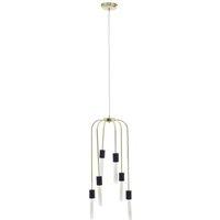 Interiors by PH Lagona 6 Bulb Gold Finish Pendant Light, Gold
