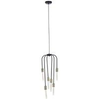 Interiors by PH Lagona 6 Bulb Black Pendant Light, Black