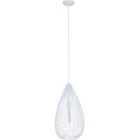 Interiors by PH Lavis Teardrop White Pendant Light, White