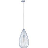 Interiors by PH Lavis Teardrop Silver Pendant Light, Silver