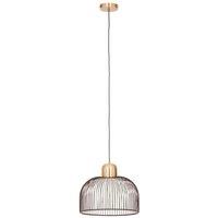 Interiors by PH Lenno Black And Antique Brass Pendant Light, Black