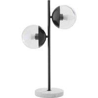 Interiors by PH Revive Black Finish Metal Table Lamp, Black