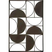 Interiors by PH Black Finish Semicircle Wall Art, Black