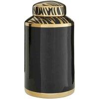 Interiors by PH Small Ceramic Jar, Black