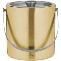 Viners Barware Ice Bucket Double Wall Gold 1.5L, Gold