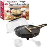 Quest 2-in-1 Popcorn And Crepe Maker, Black