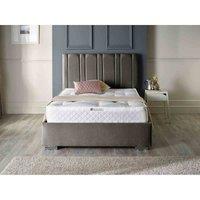 DS Living Lilly Luxury Velvet Upholstered Bed Frame Small Double 4ft Charcoal Grey