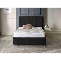 DS Living Lilly Luxury Velvet Upholstered Bed Frame Small Double 4ft Noir