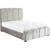 DS Living Chloe Panel Luxury Crushed Velvet Upholstered Bed Frame Small Double 4ft Bling