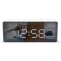 Acctim Medina Digital Alarm Clock, White