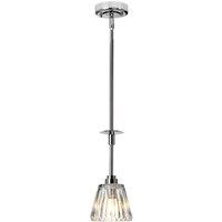 Elstead Lighting Agatha 1 Light Pendant - Polished Chrome