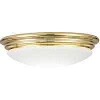 Elstead Lighting Brompton 1 Light Flush Mount - Polished Brass