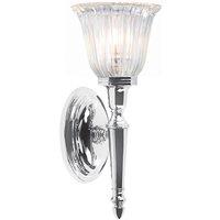 Elstead Lighting Dryden 1 Light Short Wall Light - Polished Chrome