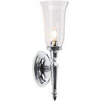 Elstead Lighting Dryden 1 Light Tall Wall Light - Polished Chrome