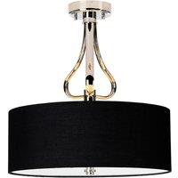Elstead Lighting Falmouth 3 Light Semi Flush - Polished Chrome