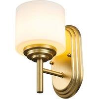 Feiss Malibu 1 Light Wall Light - Brushed Brass