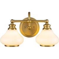 Hinkley Ainsley 2 Light Wall Light - Brushed Brass