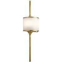 Kichler Mona 2 Light Large Wall Light - Natural Brass