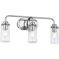 Kichler Braelyn 3 Light Wall Light - Polished Chrome