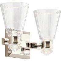 Kichler Kayva LED 2 Arm Dual-lit Wall Light