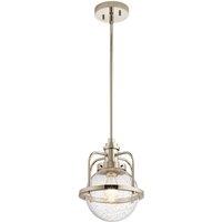 Kichler Triocent 1 Light Pendant Semi-Flush - Polished Nickel