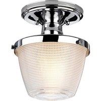 Quoizel Dublin 1 Light Semi-Flush Mount - Polished Chrome