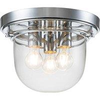 Quoizel Whistling 3 Light Flush Mount - Polished Chrome