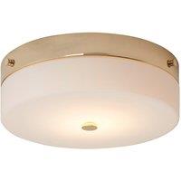 Elstead Lighting Tamar 1 Light Large Flush Light - Polished Gold