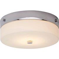 Elstead Lighting Tamar 1 Light Medium Flush Light - Polished Chrome