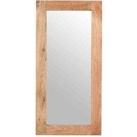 IH Design Merlin Solid Wood Frame Mirror Extra Long, Brown
