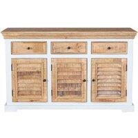 IH Design Bianco Wood Sideboard - 3 Drawer & 3 Doors, White
