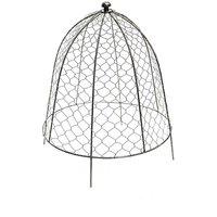 Ivyline Outdoor Wire Netted Plant Protector Zinc H55cm W47, Grey