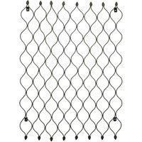 Ivyline Outdoor Honeycomb Trellis Zinc H84cm W62cm, Grey