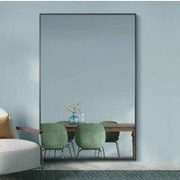 Mirroroutlet Artus - Black Aluminium Edged Wall Mirror 47inch X 31inch 120Cm X 80Cm , Black