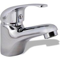 vidaXL Basin Mixer Tap - Chrome, Silver
