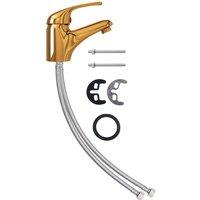 vidaXL Basin Mixer Tap - Gold, Gold