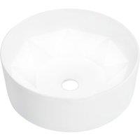 vidaXL Wash Basin 36x14 cm Ceramic White, White