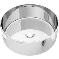 vidaXL Wash Basin 40x15 cm Ceramic Silver, Silver